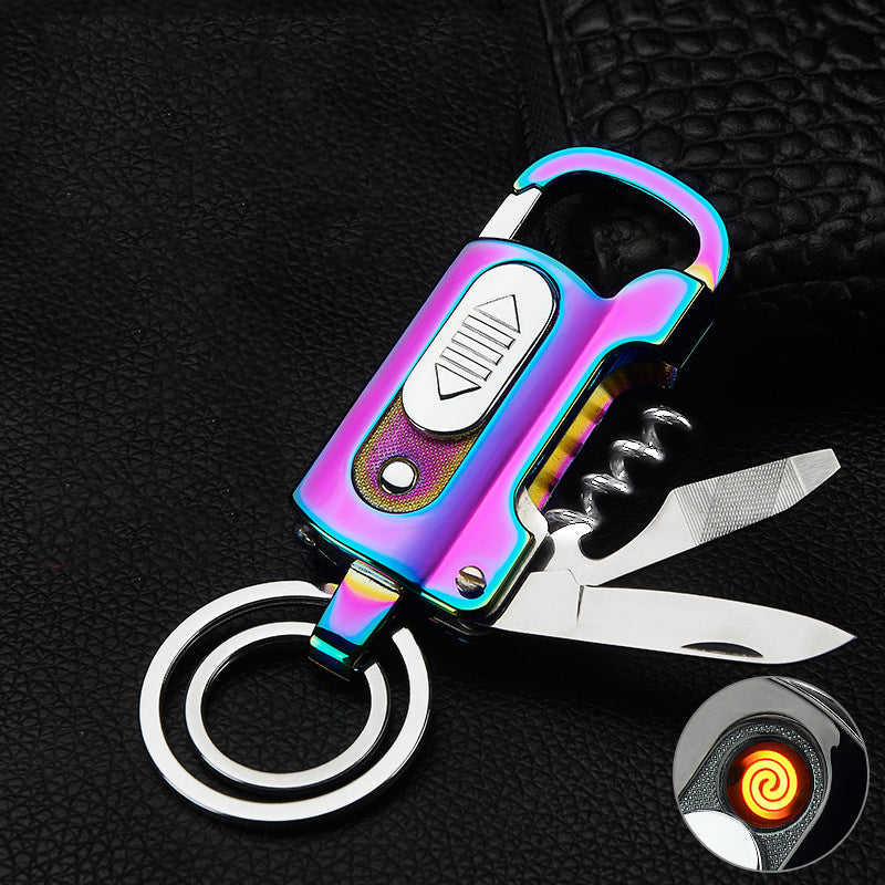 Lighter-Multi-functional Keychain Charging Lighter (Cigarette Lighter, Beer and Wine opener, Wild Camping and travel) Lighter-Multi-functional Keychain Charging Lighter (Cigarette Lighter, Beer and Wine opener, Wild Camping and travel)